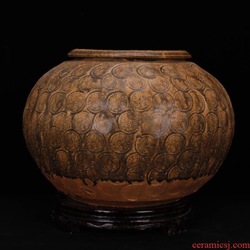 Jingdezhen manual imitation of the warring states period, the up celadon engraved bronze pattern POTS unearthed cultural relics of the ancient antique imitation antique ceramics
