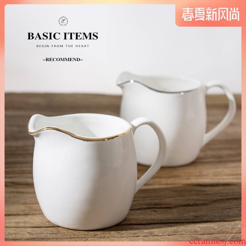 European creative ceramic garland milk pot of milk cup milk cylinder store milk as cans of milk cup milk spoon coffee form a complete set of equipment