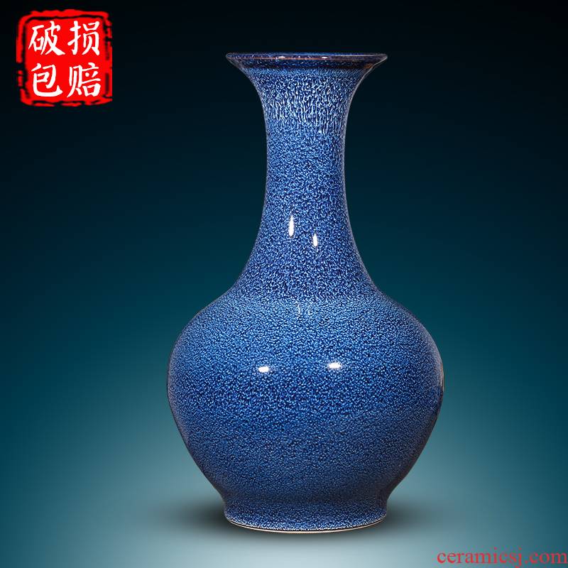 Jingdezhen ceramic vase furnishing articles variable blue porcelain creative living room flower arranging flowers, Chinese style household decorations