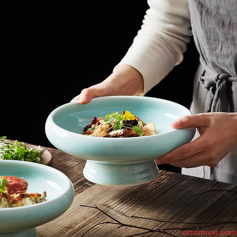 Creative Japanese ceramic compote bowl of Chinese hotel restaurant club cold dishes dish the features of artistic conception of tableware