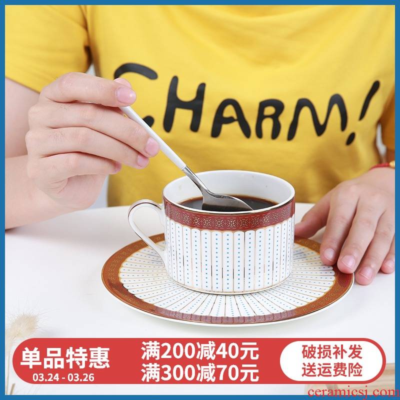 Victoria ou shi yuquan 】 【 coffee cup suit ipads porcelain ceramic contracted classic move mark cup