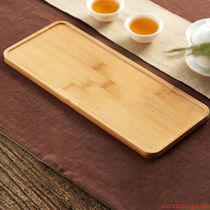 Statute of mud TaoGe small tea tea tray was solid wood home contracted bamboo tea tray was kung fu tea tray tea accessories
