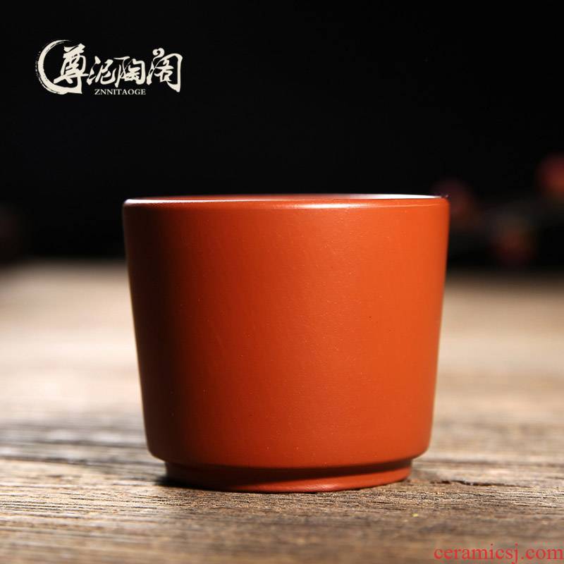 Statute of mud TaoGe yixing purple sand kung fu masters cup cup single cup tea zhu mud small bowl lamp cup fragrance - smelling cup