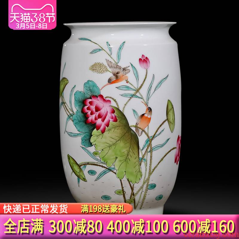 The Master of jingdezhen ceramics hand - made enamel vase flower arranging Chinese style living room home wine ark, adornment furnishing articles
