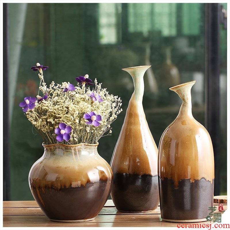 I and contracted jingdezhen ceramic flowers, dried flowers decorate the sitting room vase floret bottle up the porcelain