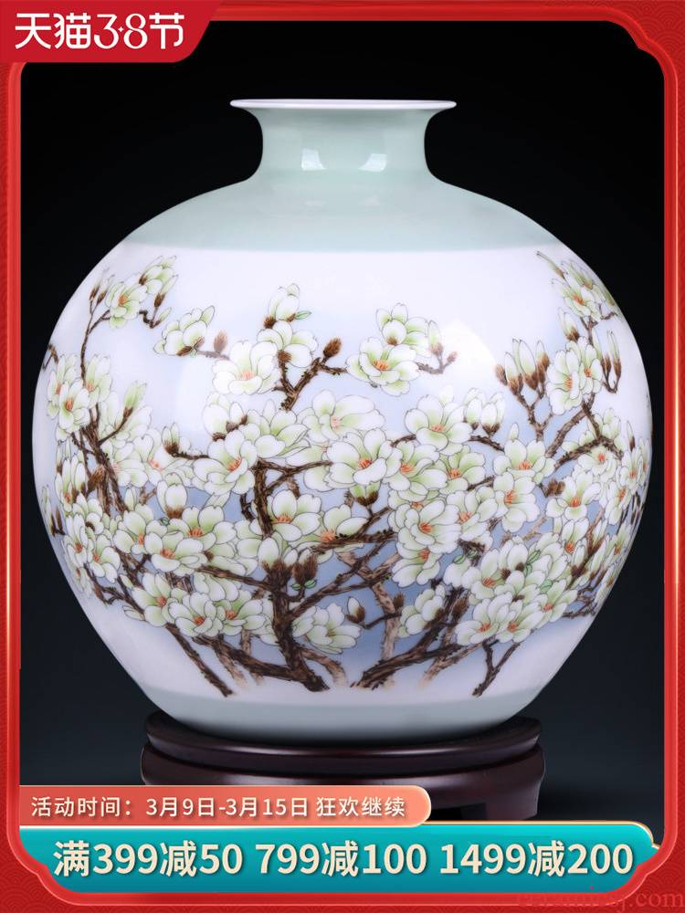 Jingdezhen ceramics flower adornment masters creation primrose, open new sitting room of Chinese style household furnishing articles