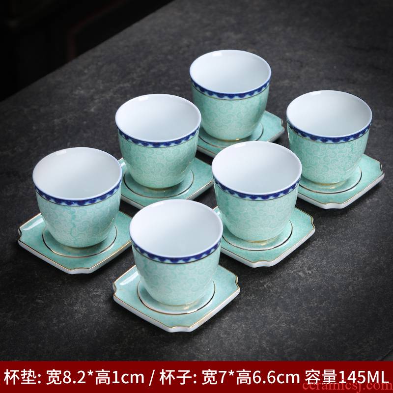 The Sample tea cup ceramic cups suit household kung fu tea tea cup master cup blue and white porcelain, small bowl