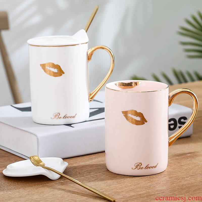 Picking cups of creative move trend northern wind ceramic mugs ins office home milk coffee cup