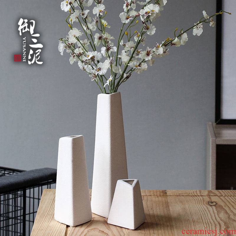 Contracted and I dried flowers all over the sky star floret bottle Nordic small and pure and fresh white flower arrangement home sitting room ceramics furnishing articles