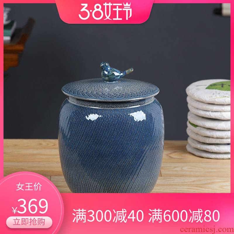 Ceramic tea pot storage loose tea POTS sealed storage tank storage jar tea warehouse size tea boxes
