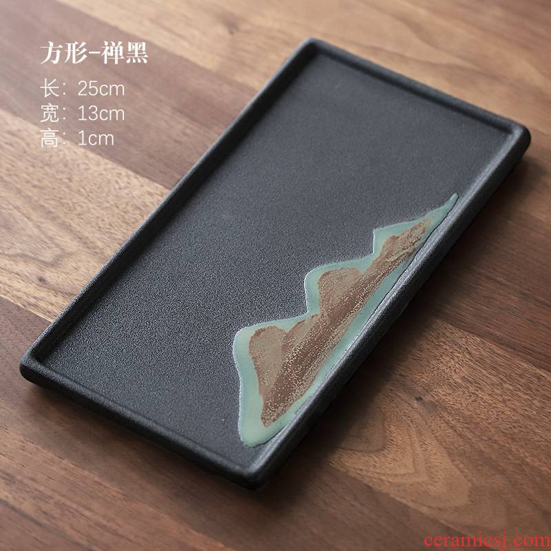 The Get | glaze painting color tea tray in the Japanese mountains ceramic pot bearing small tea table storage contracted household dry mercifully machine