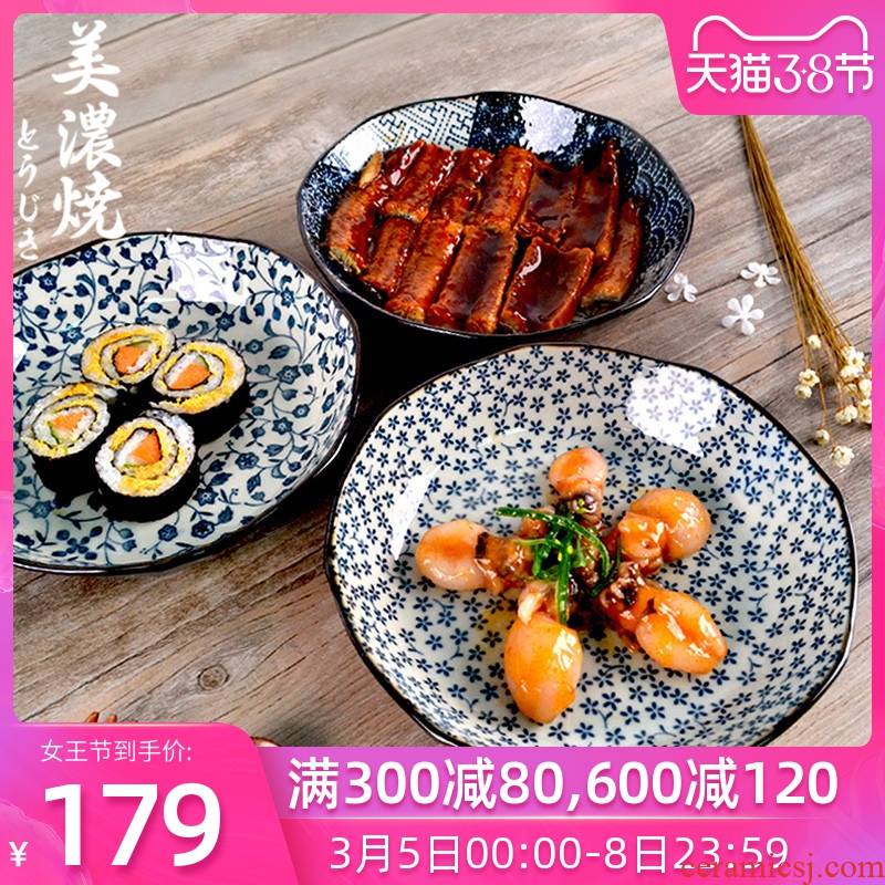 Meinung burn Japanese ceramics tableware creative dishes ipads plate household sushi plate snack plate suit for breakfast