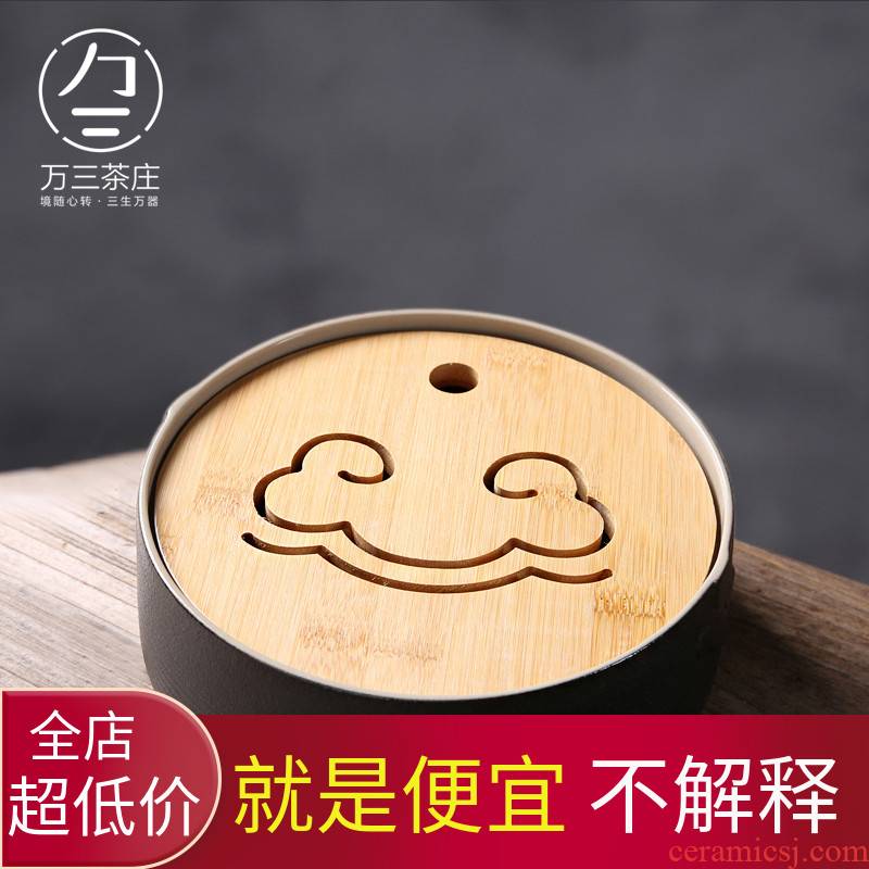 Three thousand Japanese dry tea tea village contracted household socket cups pot dry terms plate round ceramic saucer plate