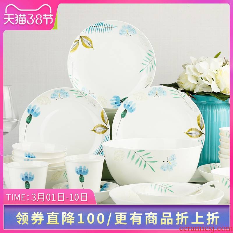 58 skull to think hk creative gift porcelain tableware suit household bowl dish dishes suit ceramics