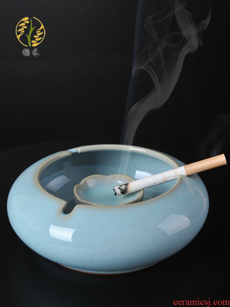 Ceramic ashtray individuality creative trend wind large living room home office Chinese style classical your up the ashtray