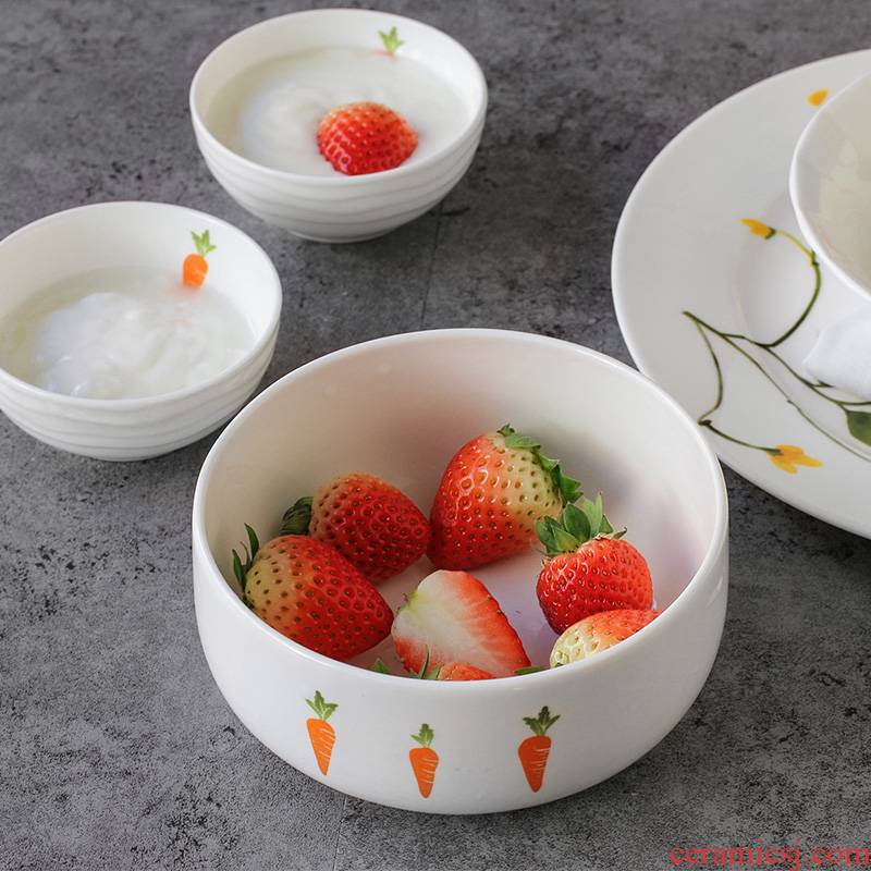 North house ipads China porcelain industry the vegetables salad bowl rainbow such use