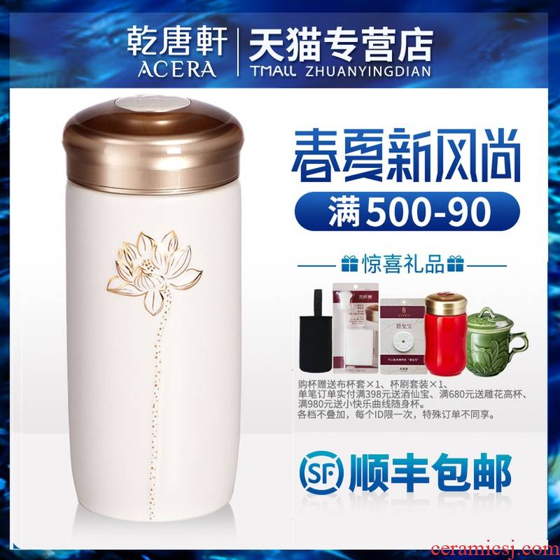 Dry Tang Xuan live China cups and gold call f lotus cup with double 300 ml glass ceramic water lotus cup