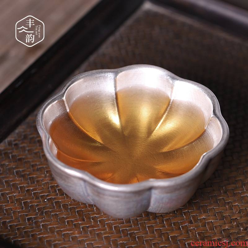 Coppering. As silver tea set large master of kung fu ceramic cups pure manual individual cup sample tea cup single tea bowl