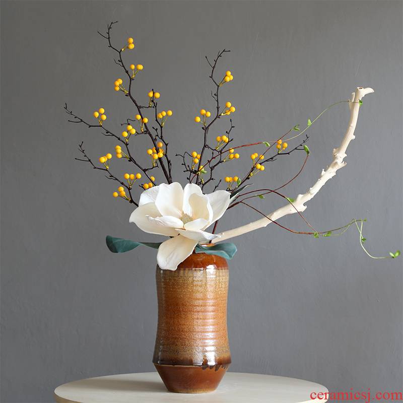 New Chinese style ceramic vase furnishing articles big POTS to the sitting room porch zen hotel floral dried flowers flower arrangement soft decoration
