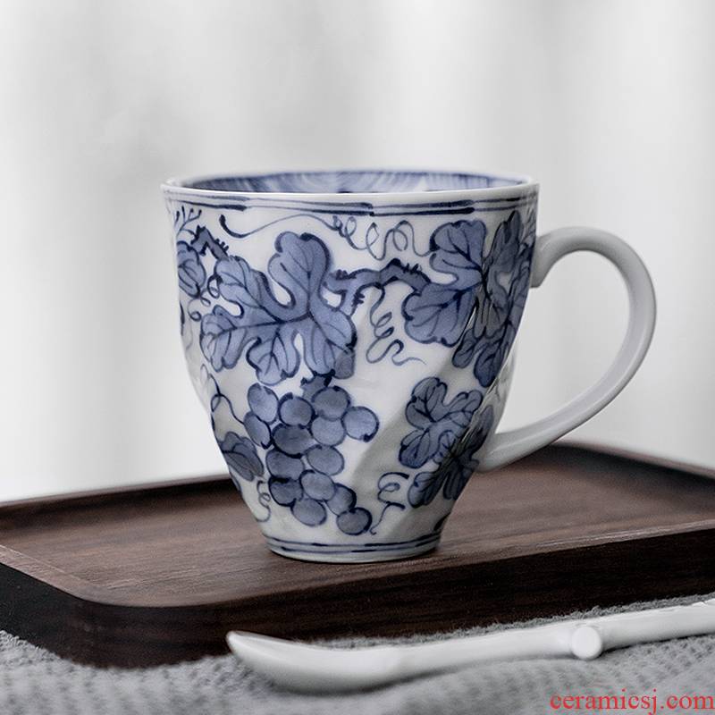 Meinung burn Japanese coffee cup mark glass ceramic antique expression office ultimately responds to a cup of tea cups