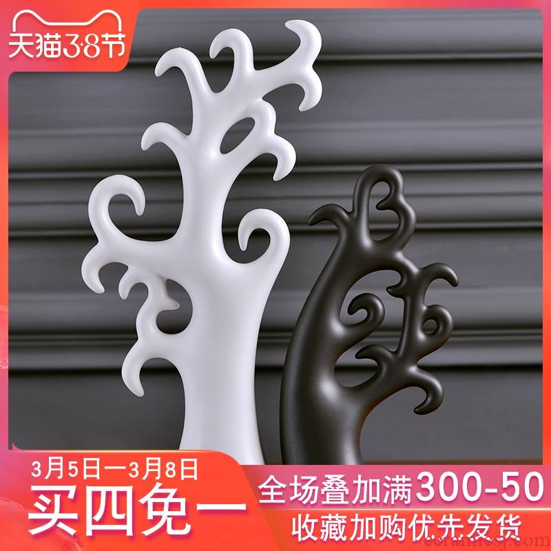 Creative Nordic home decoration ceramic furnishing articles contracted and I sitting room ark, indoor desk decoration process