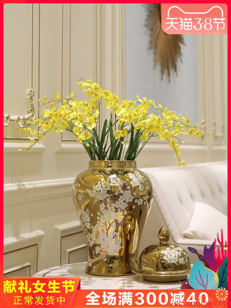 General new Chinese jingdezhen ceramic pot vase TV ark, prevent true floral arrangements furnishing articles flower flower