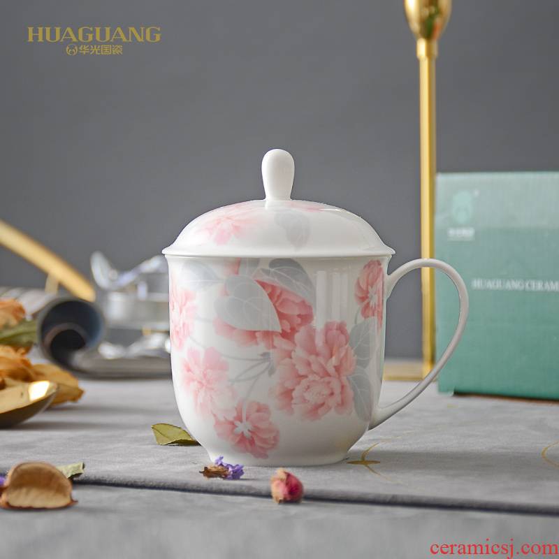 Uh guano ceramic cups ceramic cups with cover the office meeting female household mark cup lid cup children