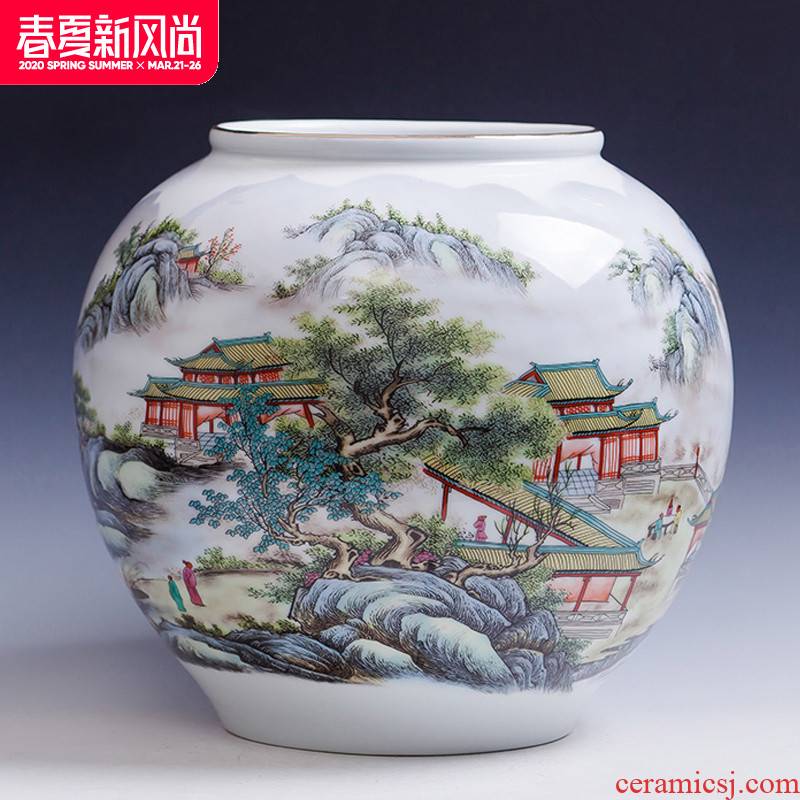 Jingdezhen porcelain hand write creative ceramics aquarium YunJing newest day lily pads refers to basin of lotus home decorations
