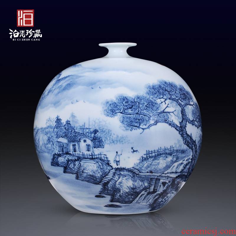 Jingdezhen ceramics hand - made porcelain vases, flower arrangement home sitting room porch Chinese TV ark adornment furnishing articles