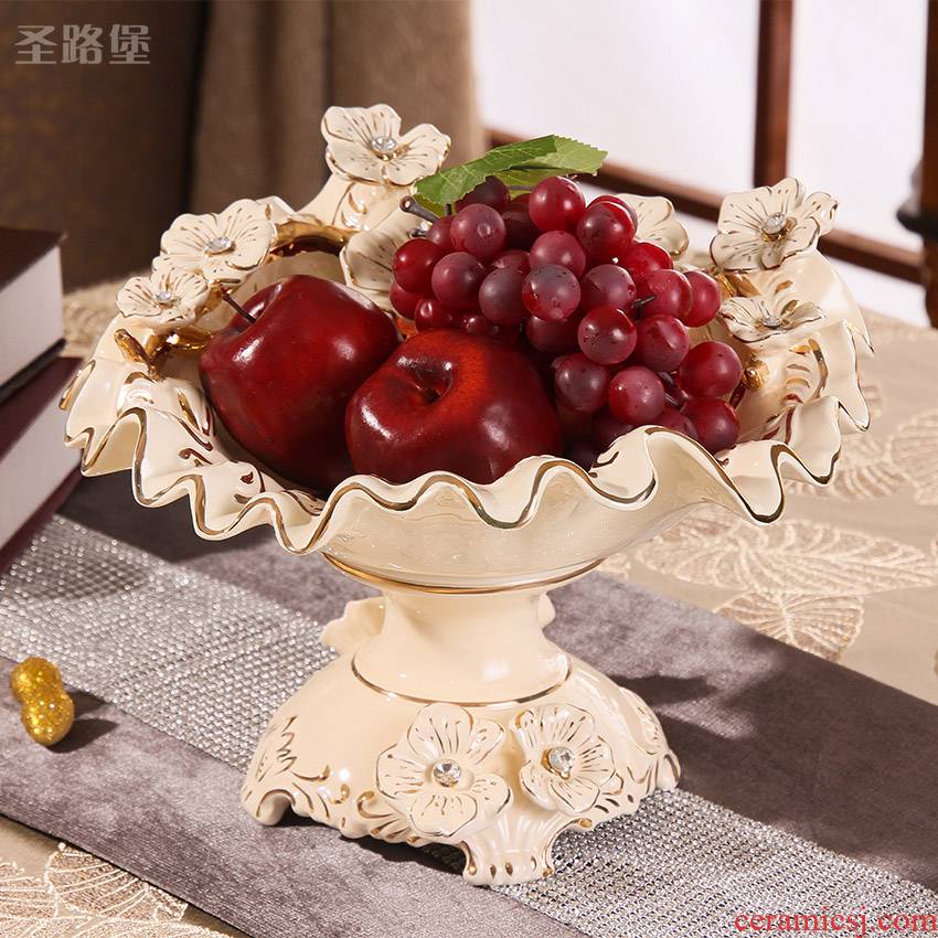 St way fort European ceramic compote sitting room adornment of fruit compote furnishing articles wedding present for girlfriends