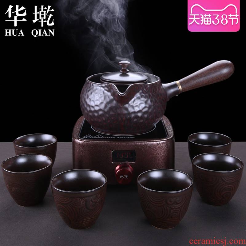 China Qian household ceramics cooking pot is Japanese black tea pu 'er tea hot side put the pot of electric TaoLu suits for