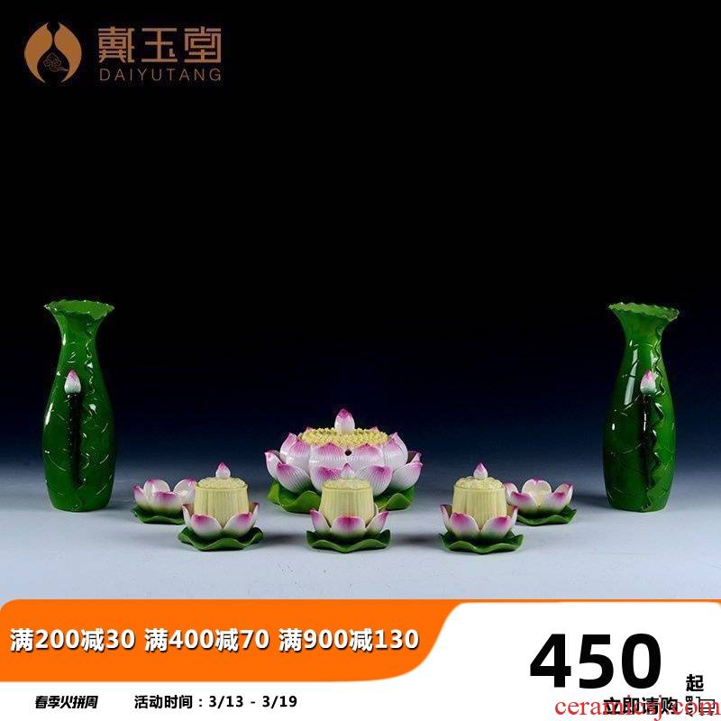 Yutang dai ceramic Buddha before Buddha temple dedicated hardware products suit for sweet home furnishing articles Buddhism for Buddha
