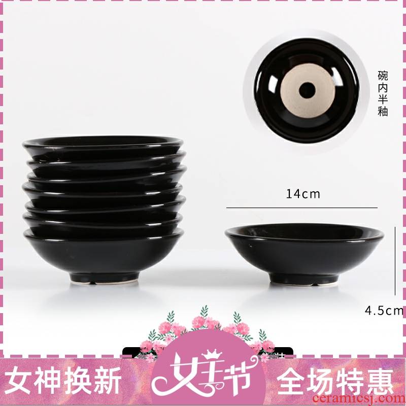 A Warm harbor retro earthenware bowl of archaize water margin wine bowl of household ceramics steamed pork with meicai vegetable bowl bowl hotel fire