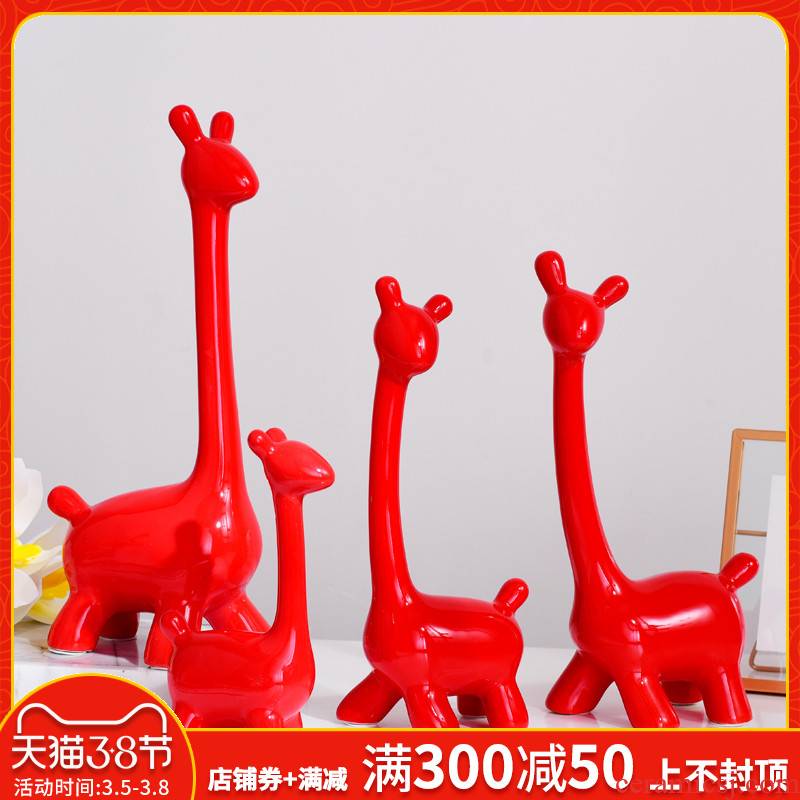 I and contracted ceramic furnishing articles furnishing articles home sitting room ark adornment room TV ark, animal decoration decoration