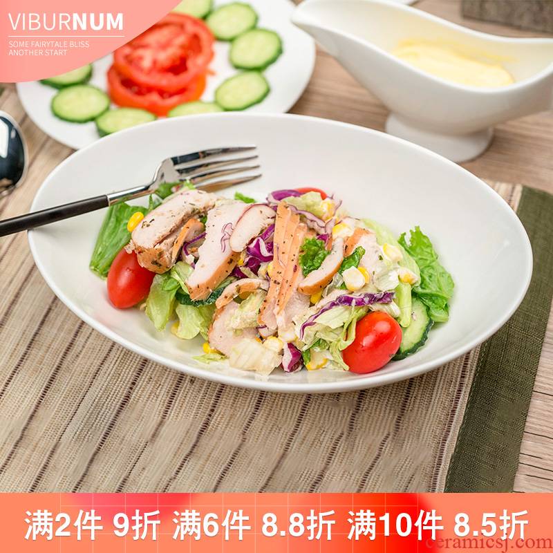 Yao hua creative western European large ceramic salad bowl of fruit and vegetables salad bowl bowl salad bowl west tableware