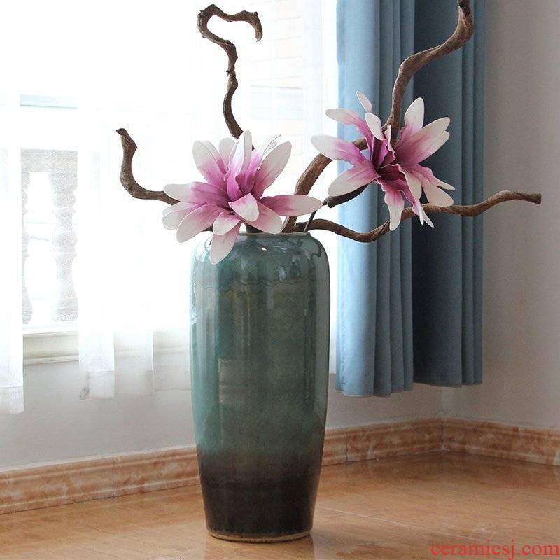 Ceramic POTS of jingdezhen Ceramic vase of large indoor and is suing landscape decoration decoration to the hotel living room furnishing articles