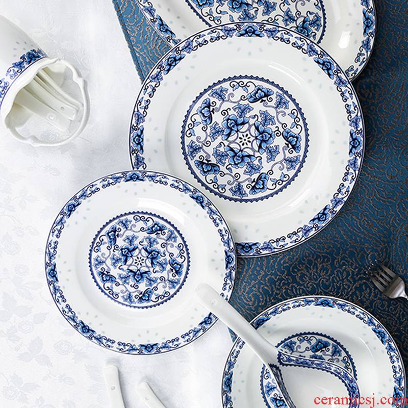 View the song View the song dynasty jingdezhen blue and white porcelain bowl ipads porcelain tableware ceramics household rainbow such as bowl soup bowl fish dish plate