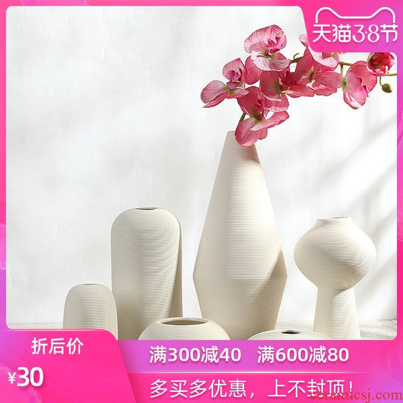 The mina Nordic ceramic flower implement furnishing articles creative I and contracted sitting room ground dry flower arranging flowers adornment household