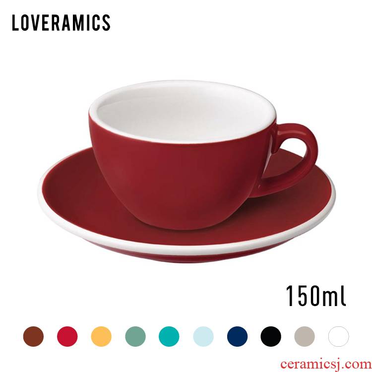 Loveramics love Mrs Egg 150 ml contracted classic white coffee cups and saucers ceramic cup/base color