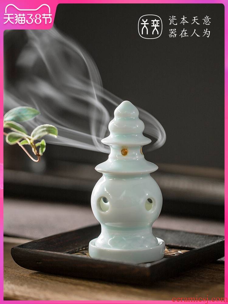 Wilson of the three pool reflected on day of jingdezhen ceramic small incense incense aloes nerves household indoor incense table