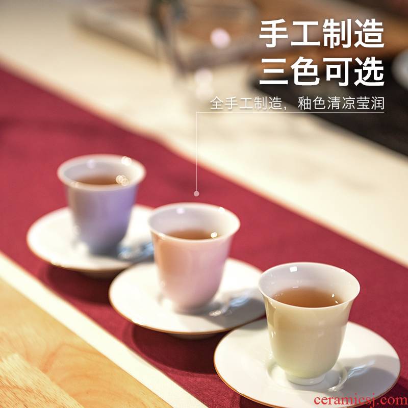 Get the child home fragrance - smelling cup in jingdezhen pure manual kung fu tea set ceramic sample tea cup a single large master CPU