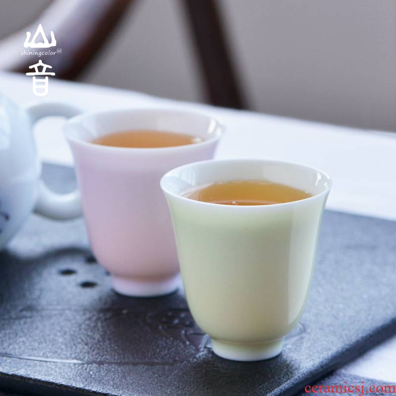 Thin body flora cup small ceramic cups kung fu tea master cup sample tea cup single cup cup of jingdezhen tea service master