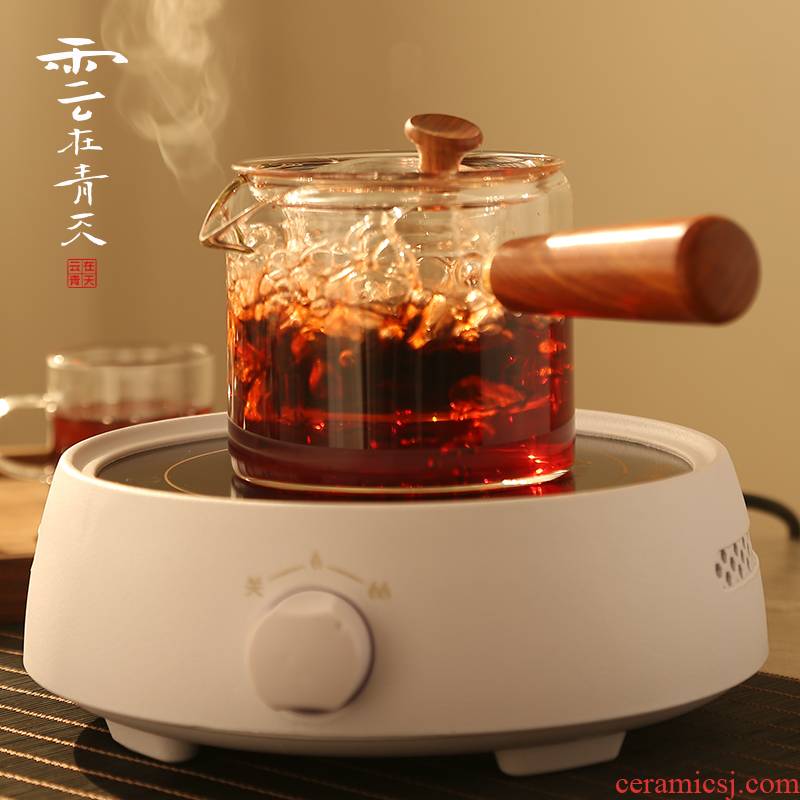 Glass teapot set high temperature kettle household utensils electric furnace TaoLu little boiling water pot light waves boiled tea