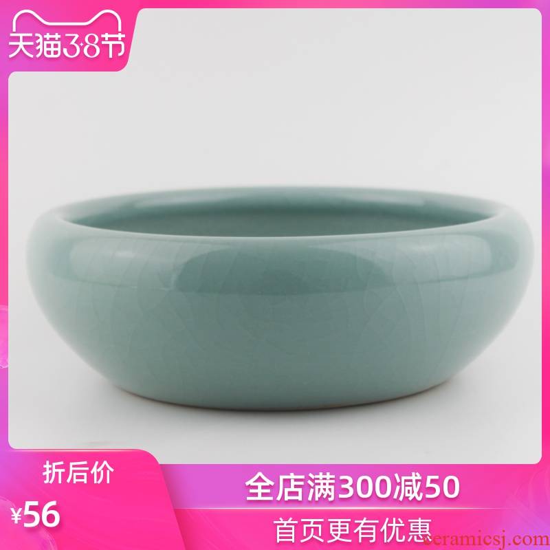 Strong sequence of jingdezhen ceramic water shallow small tortoise cylinder crackle creative China decoration household act the role ofing is tasted