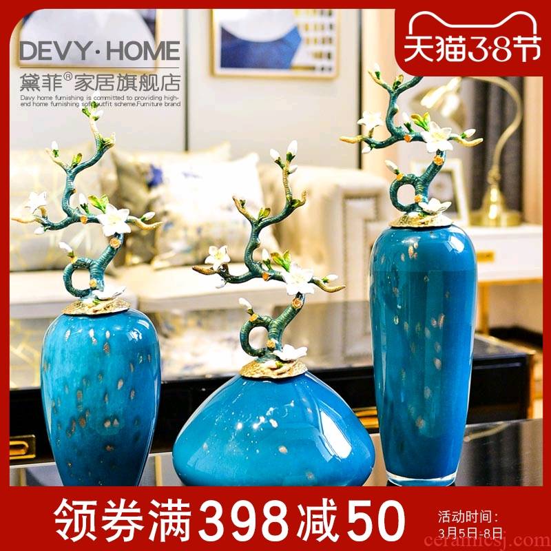 High - end key-2 luxury furnishing articles household act the role ofing is tasted a large vase example room sitting room enamel porcelain decoration art ornaments