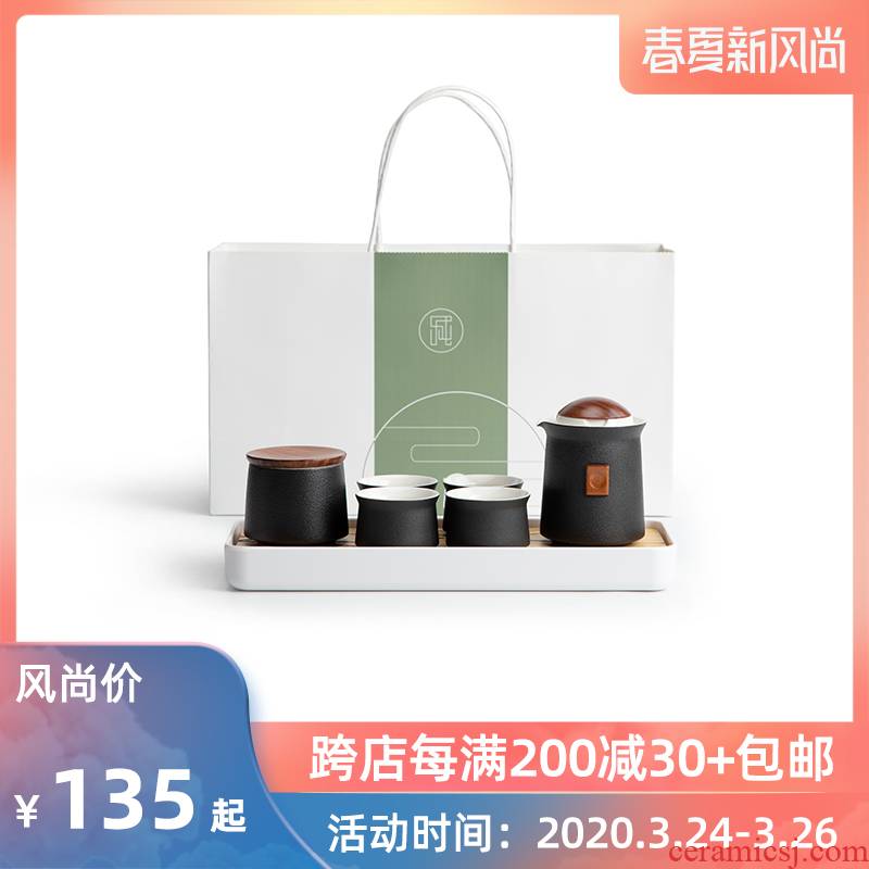 Mr Nan shan lighthouse crack cup portable travel tea set ceramic kung fu tea set small suit your teapot