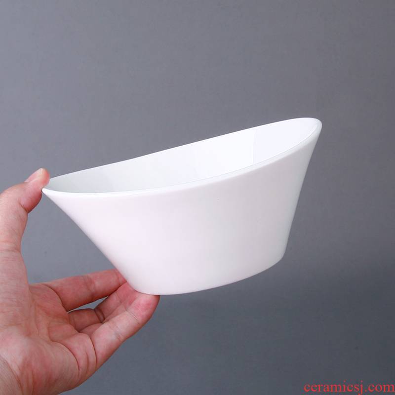 Ipads China tableware creative move to use Chinese cold dish bowl hotel porcelain bowl of salad bowl restaurant procurement wing ceramic bowl