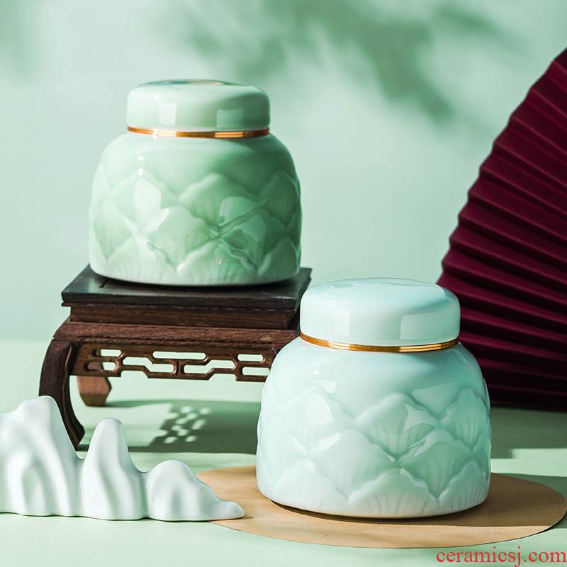 Small pot of tea pot portable ceramic tea storage sealed Small tea set with creative move fashion household