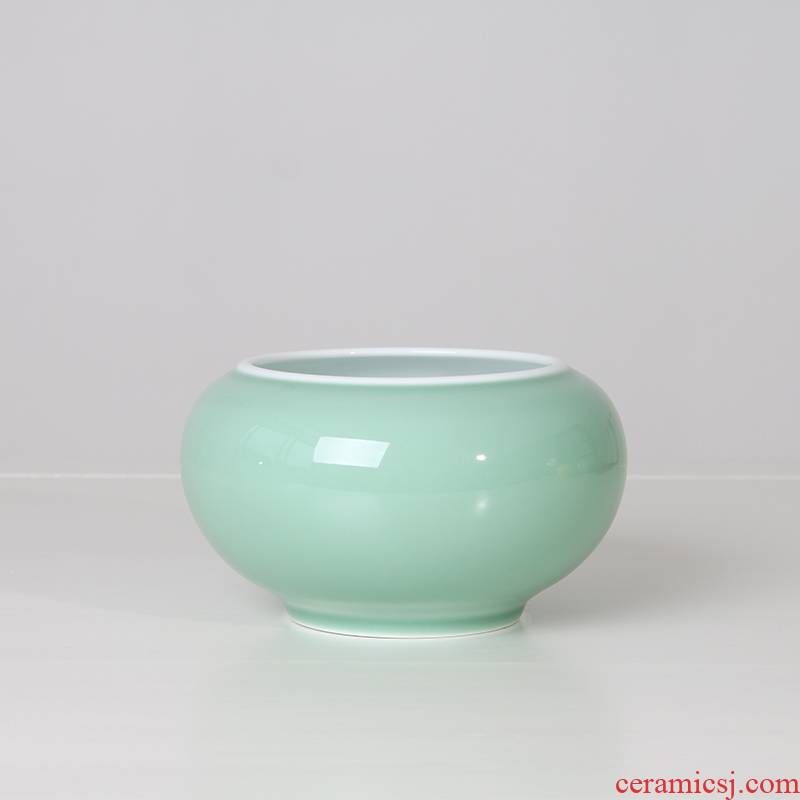 Treasure porcelain high temperature color glaze Lin, a water jar