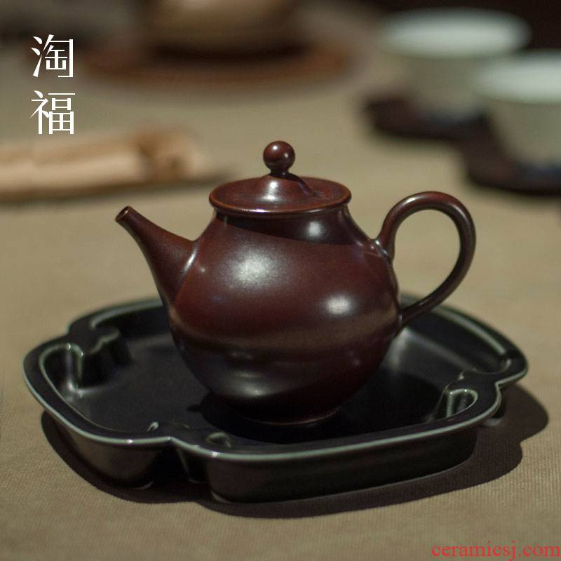 Jingdezhen ceramic teapot home tea kettle black tea tea is the tea pot of kung fu tea pot of tea